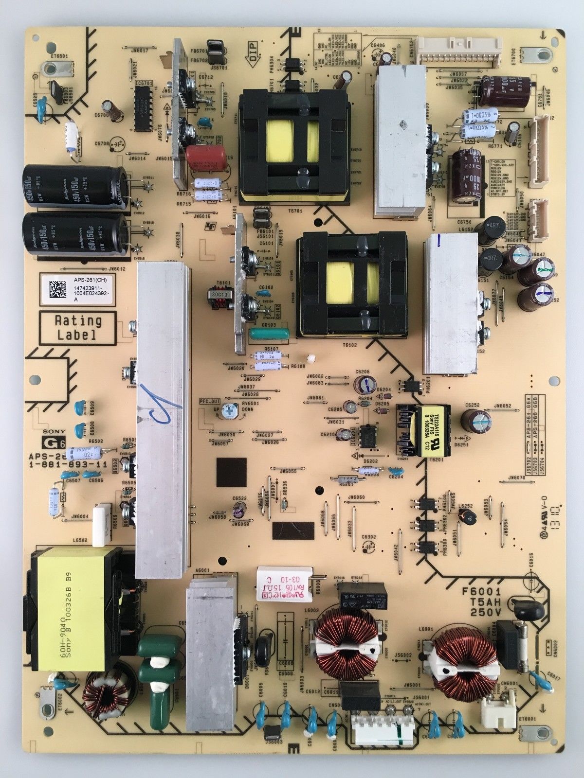 Sony XBR-52HX909 G6 Netzteil 1-474-239-11 1-881-893-11 APS-261